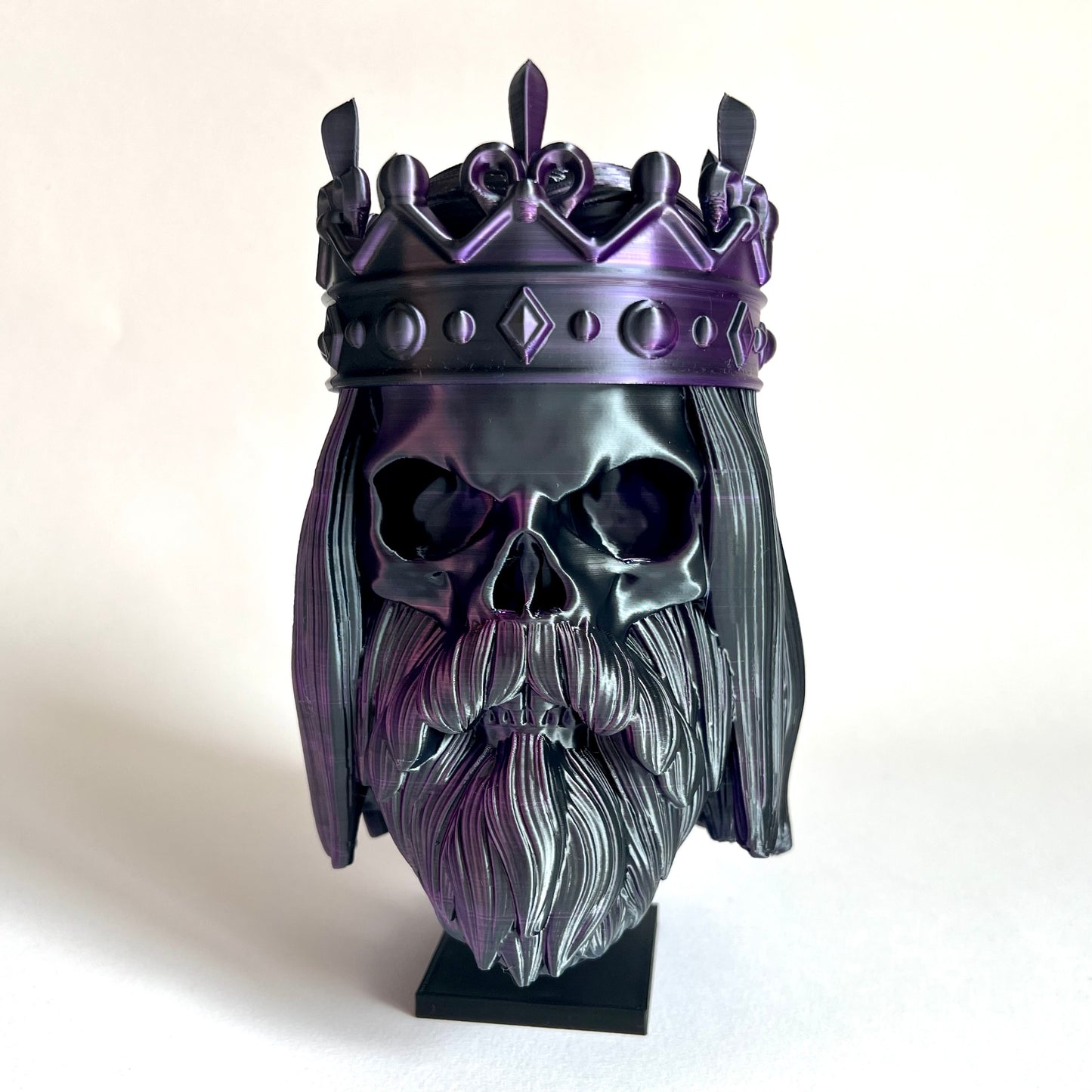 King Bearded Skull | 3D Printed Home Decor - Small