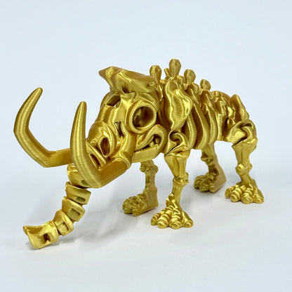 Skeleton Mammoth | 3D Printed Articulating Dinosaur Figure