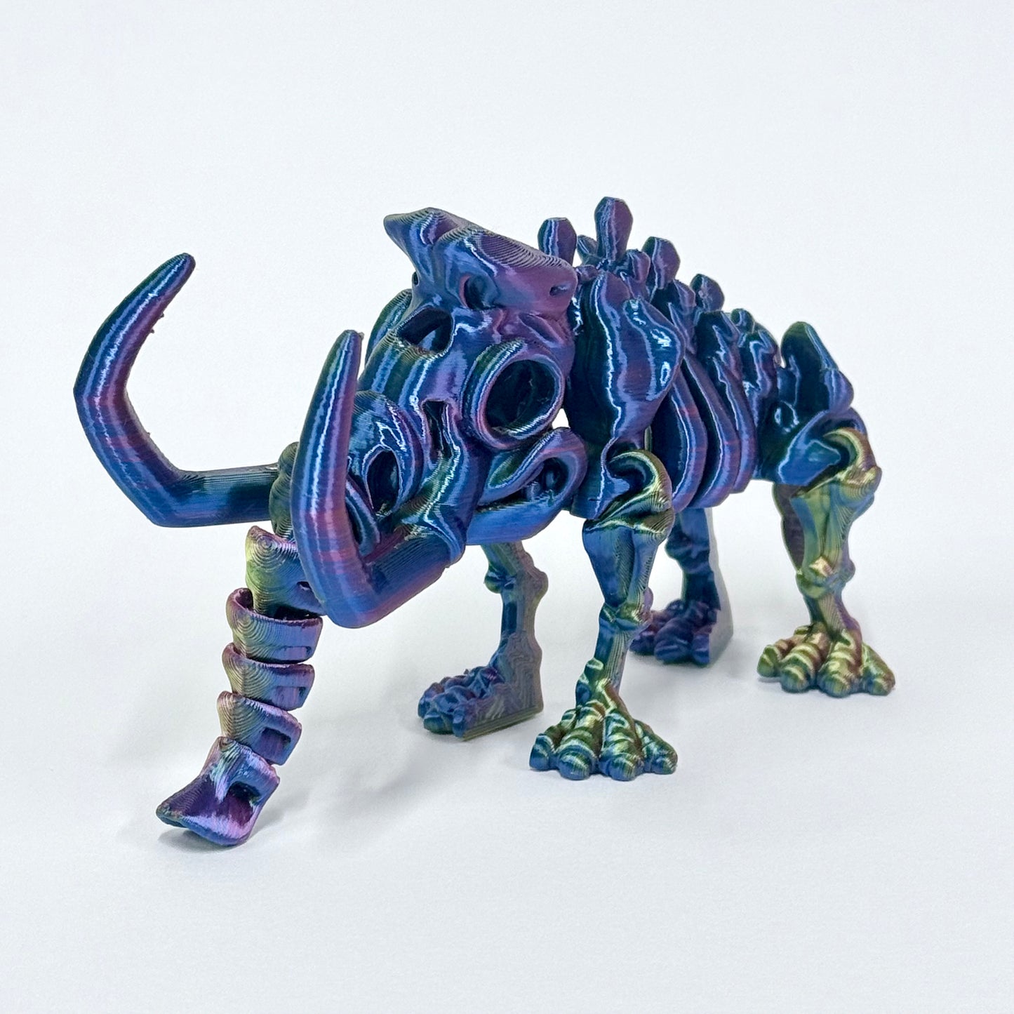 Skeleton Mammoth | 3D Printed Articulating Dinosaur Figure