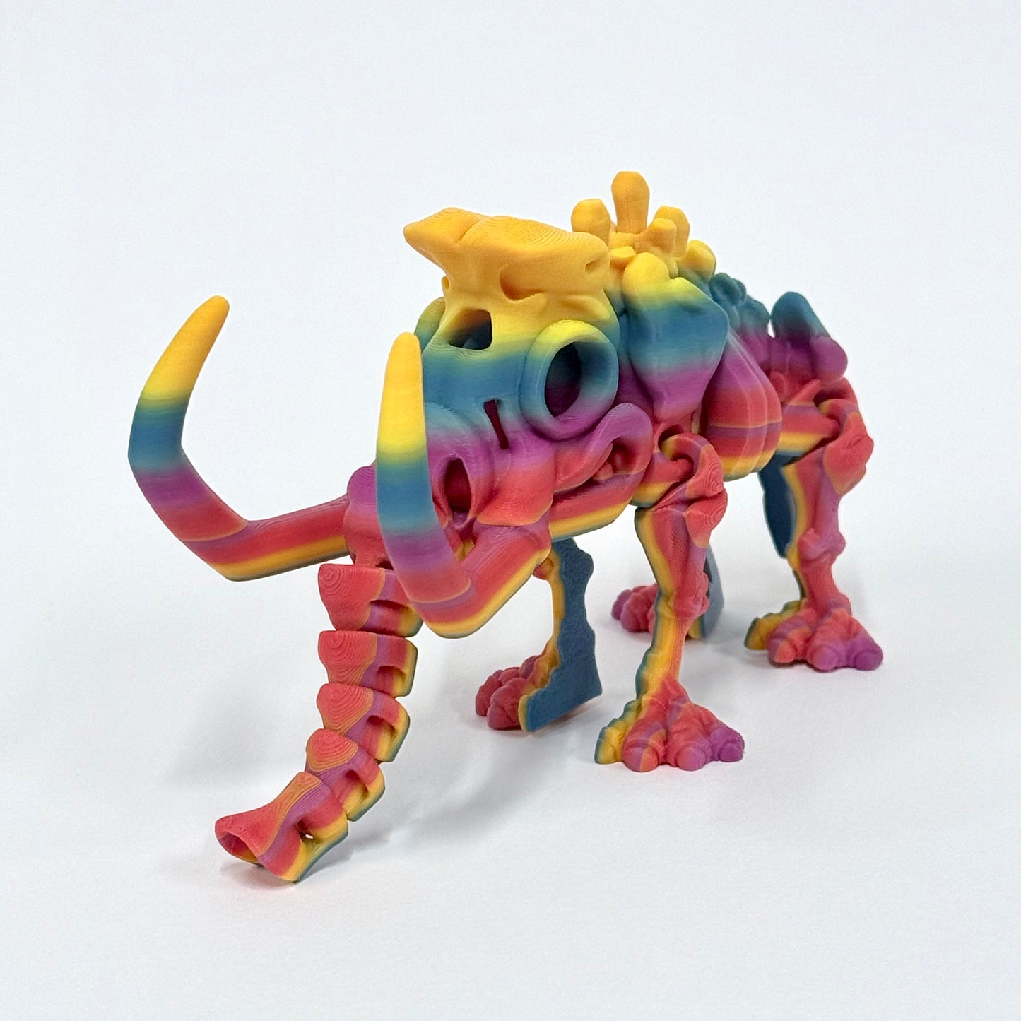 Skeleton Mammoth | 3D Printed Articulating Dinosaur Figure