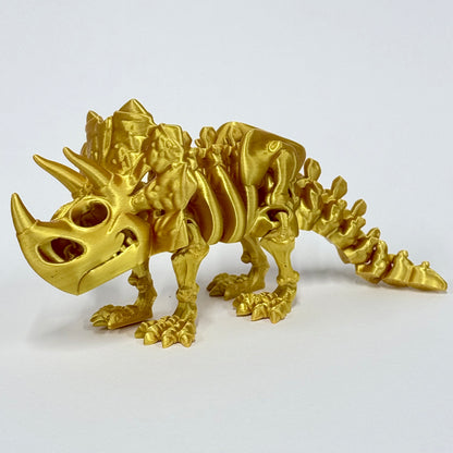 Skeleton Triceratops | 3D Printed Articulating Dinosaur Figure
