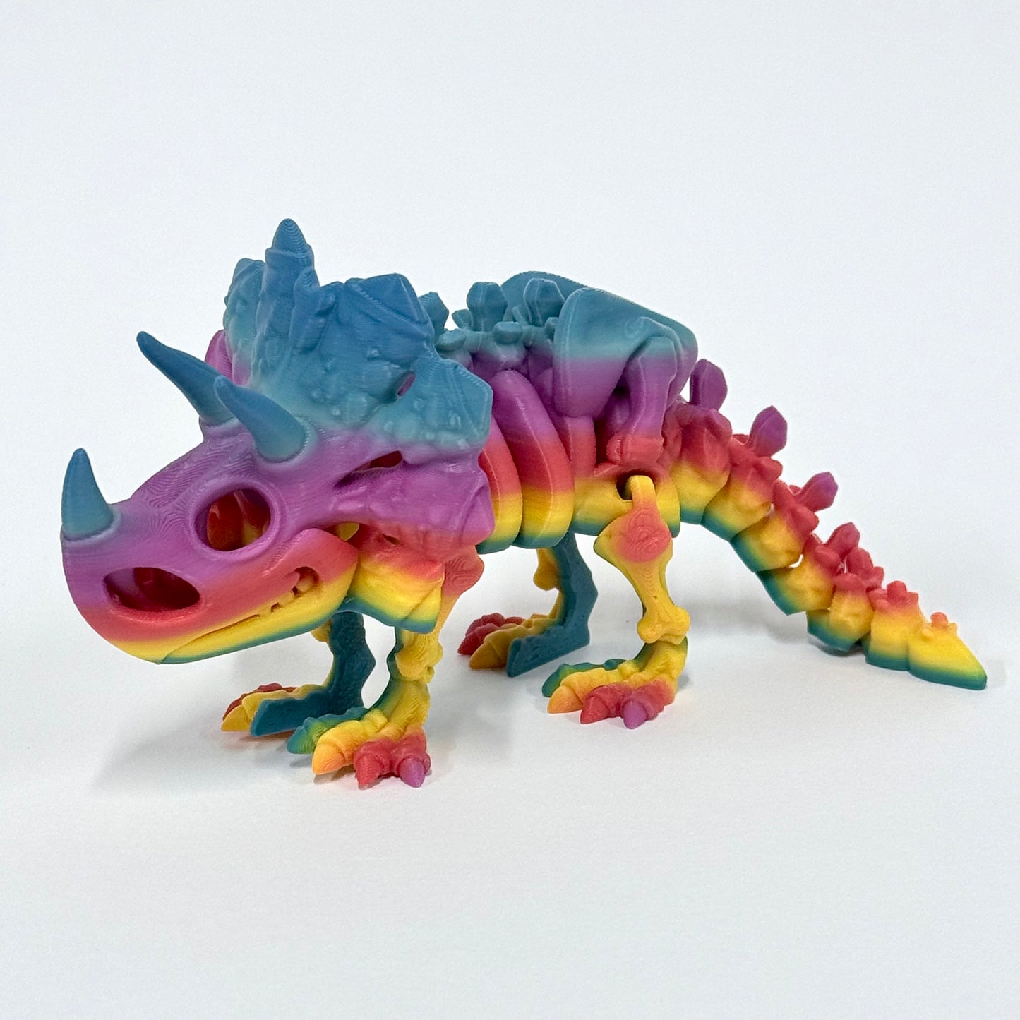 Skeleton Triceratops | 3D Printed Articulating Dinosaur Figure