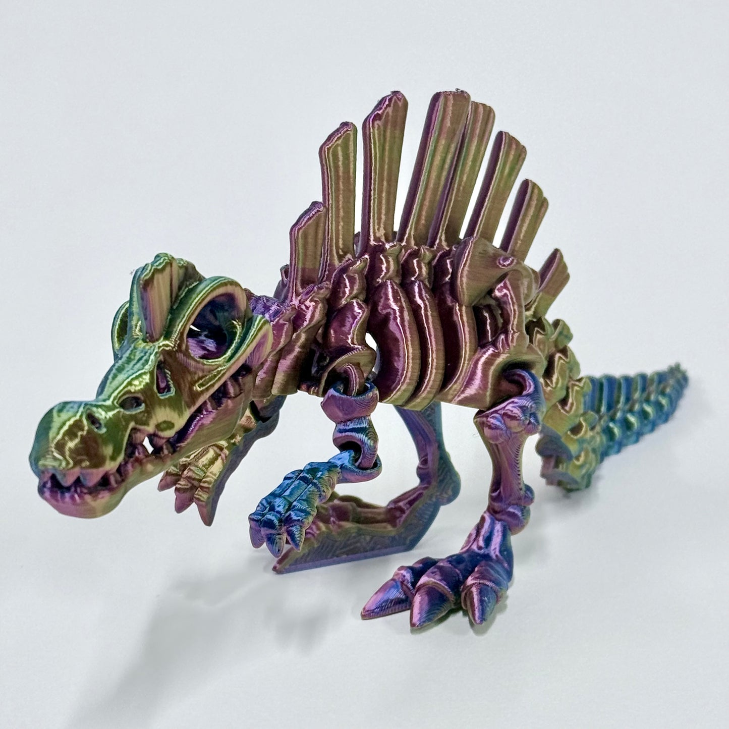 Skeleton Spinosaurus | 3D Printed Articulating Dinosaur Figure