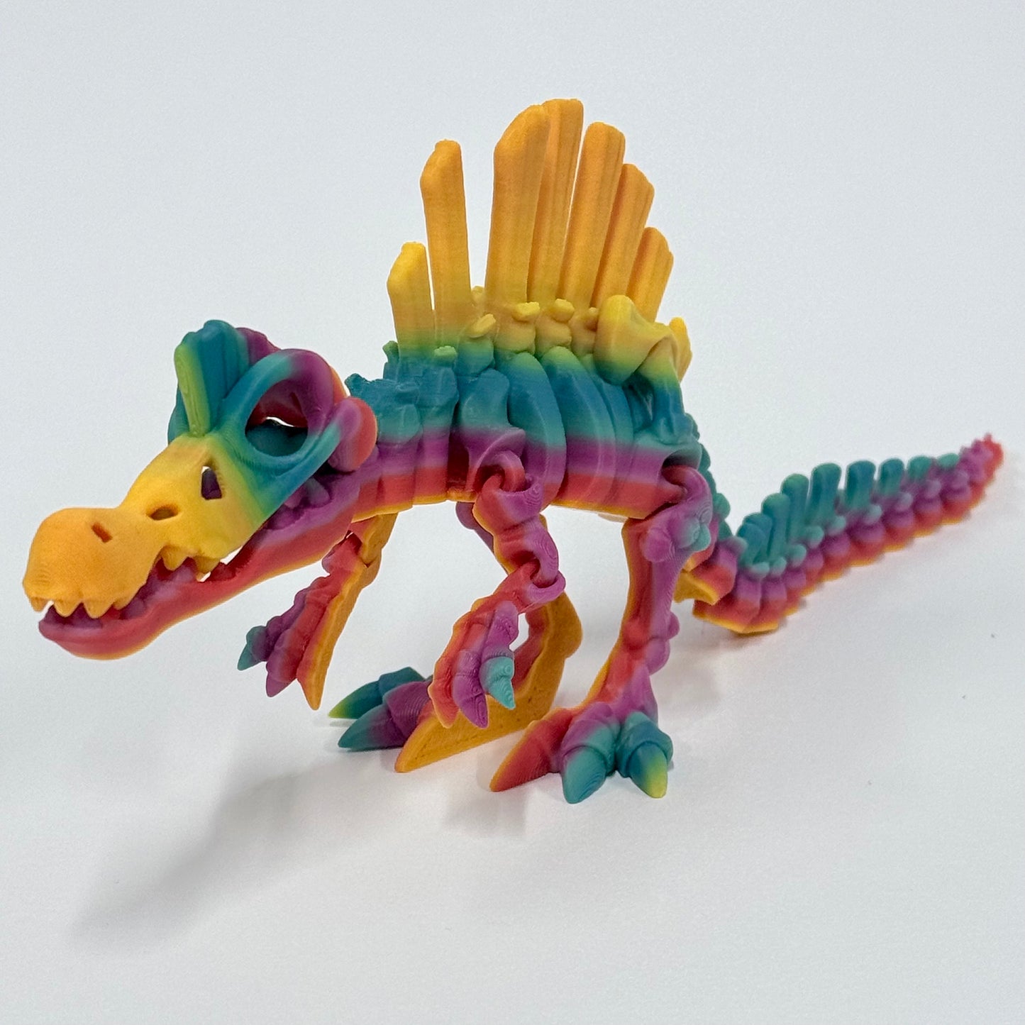 Skeleton Spinosaurus | 3D Printed Articulating Dinosaur Figure