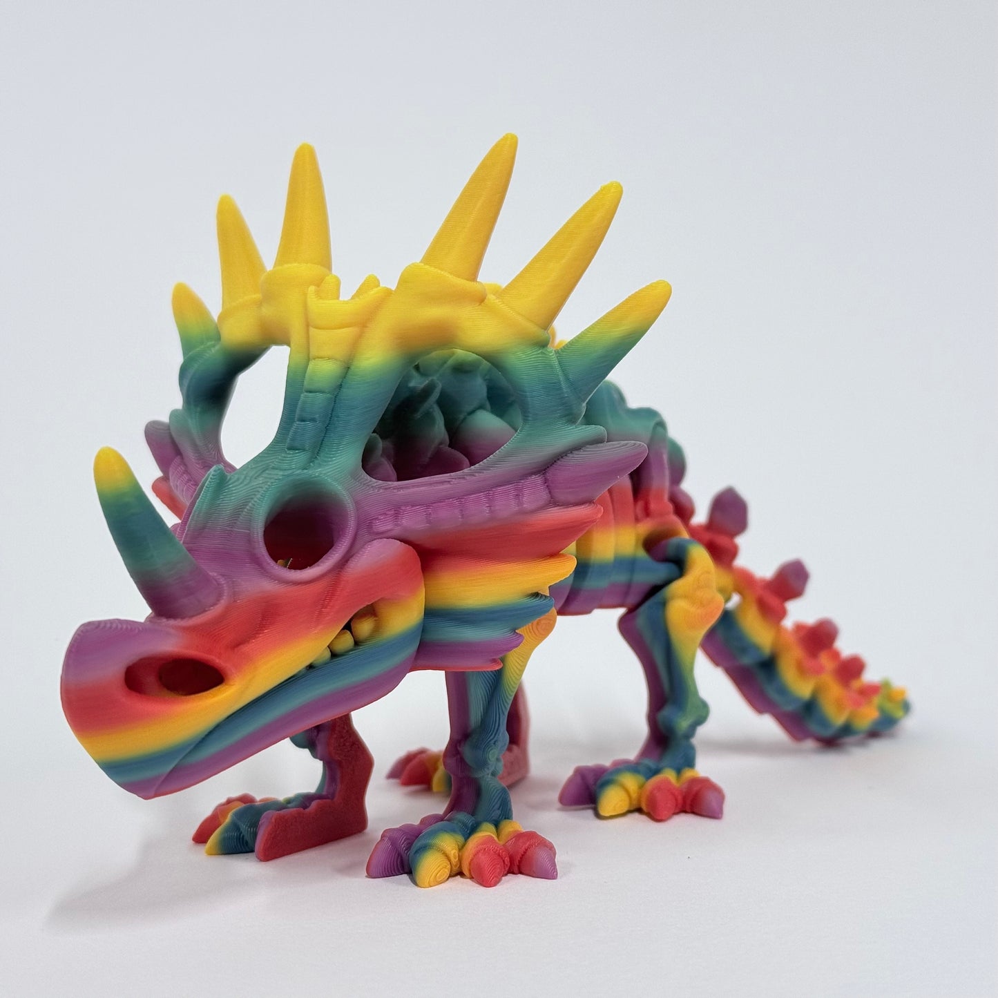 Skeleton Styracosaurus | 3D Printed Articulated Dinosaur Skeleton Figure
