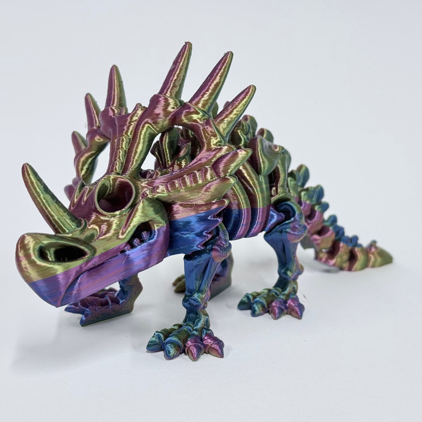 Skeleton Styracosaurus | 3D Printed Articulated Dinosaur Skeleton Figure