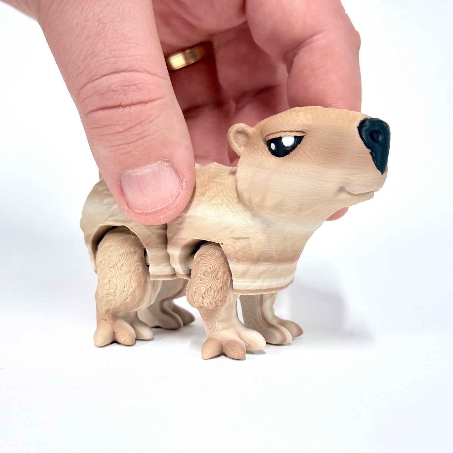 Jumbo Capybara | 3D Printed Articulated Capybara Figure