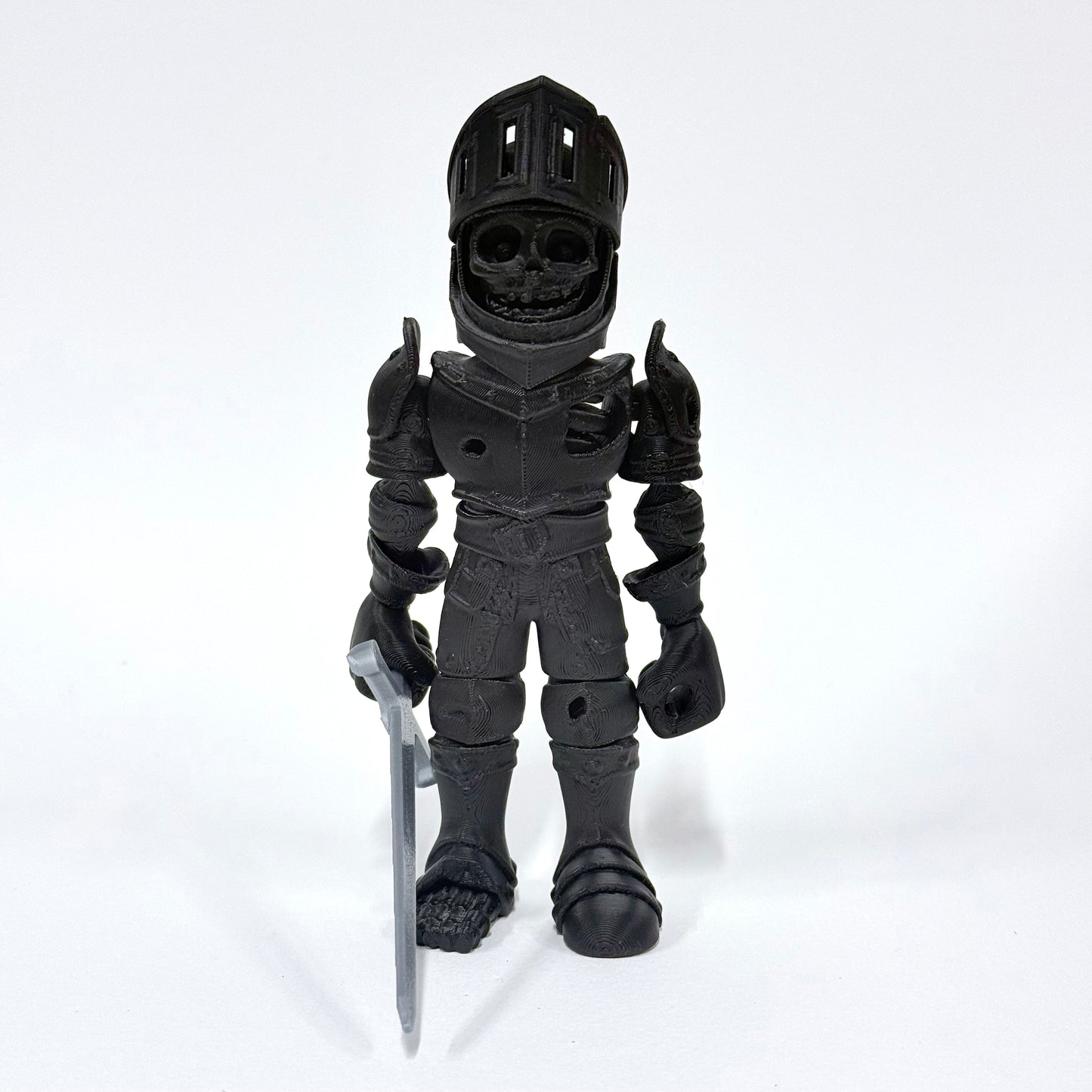 3D Printed Skeleton Knight | Articulating Figure with Sword