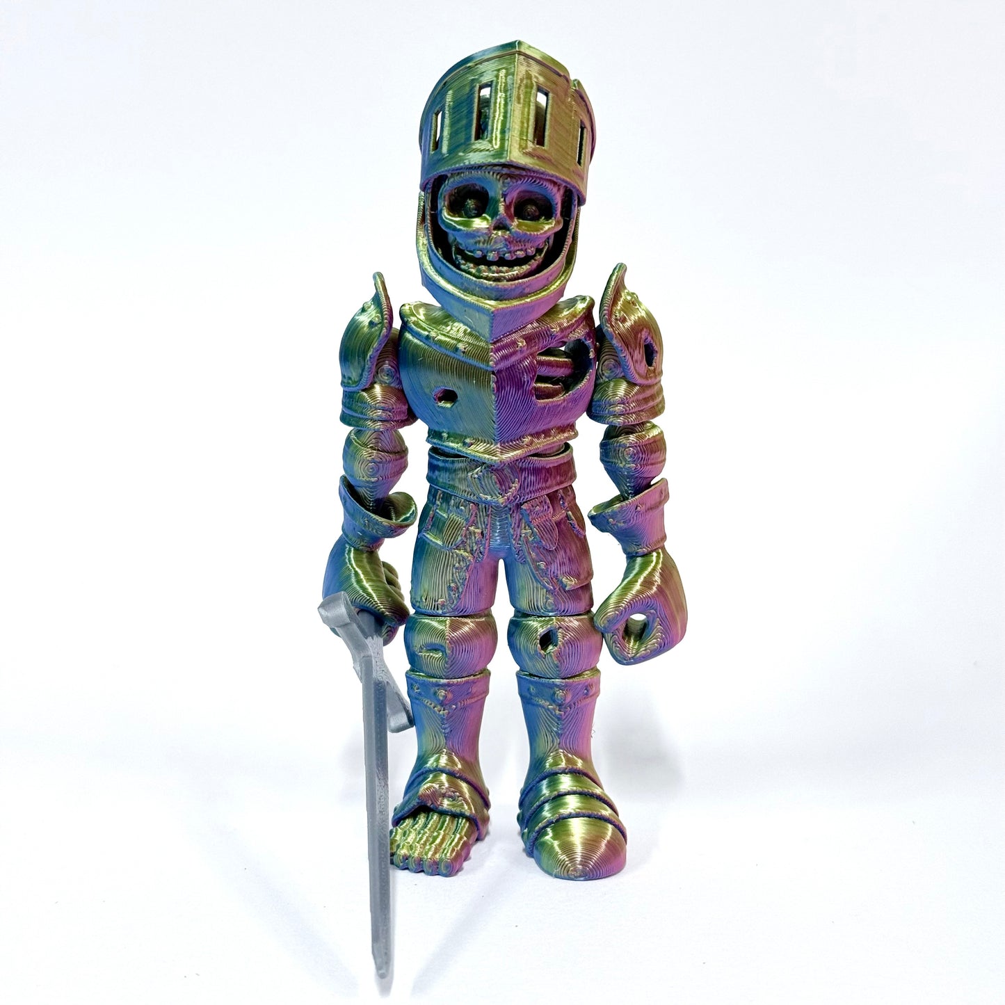 3D Printed Skeleton Knight | Articulating Figure with Sword