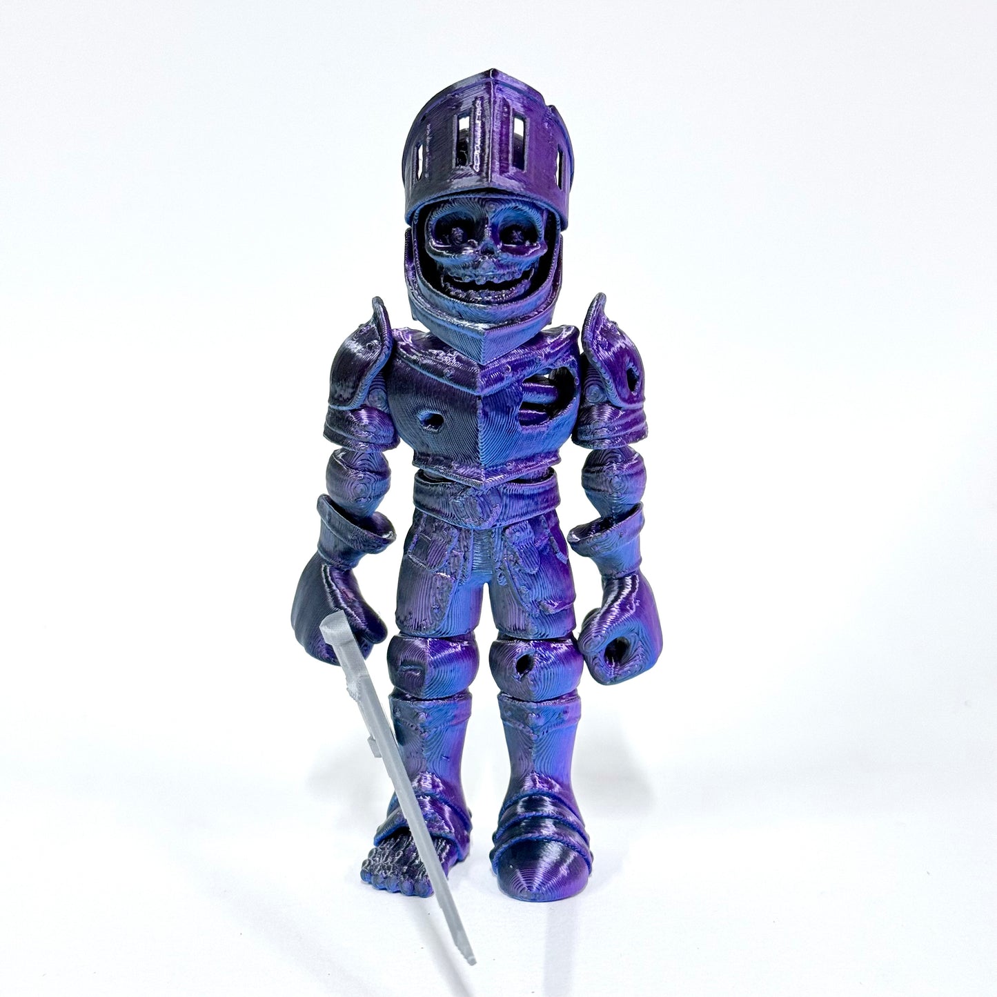 3D Printed Skeleton Knight | Articulating Figure with Sword