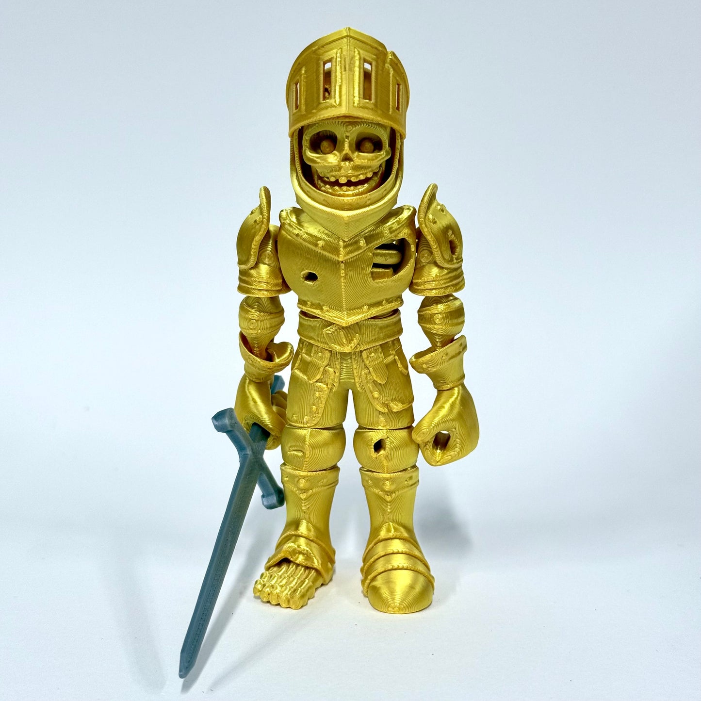 3D Printed Skeleton Knight | Articulating Figure with Sword