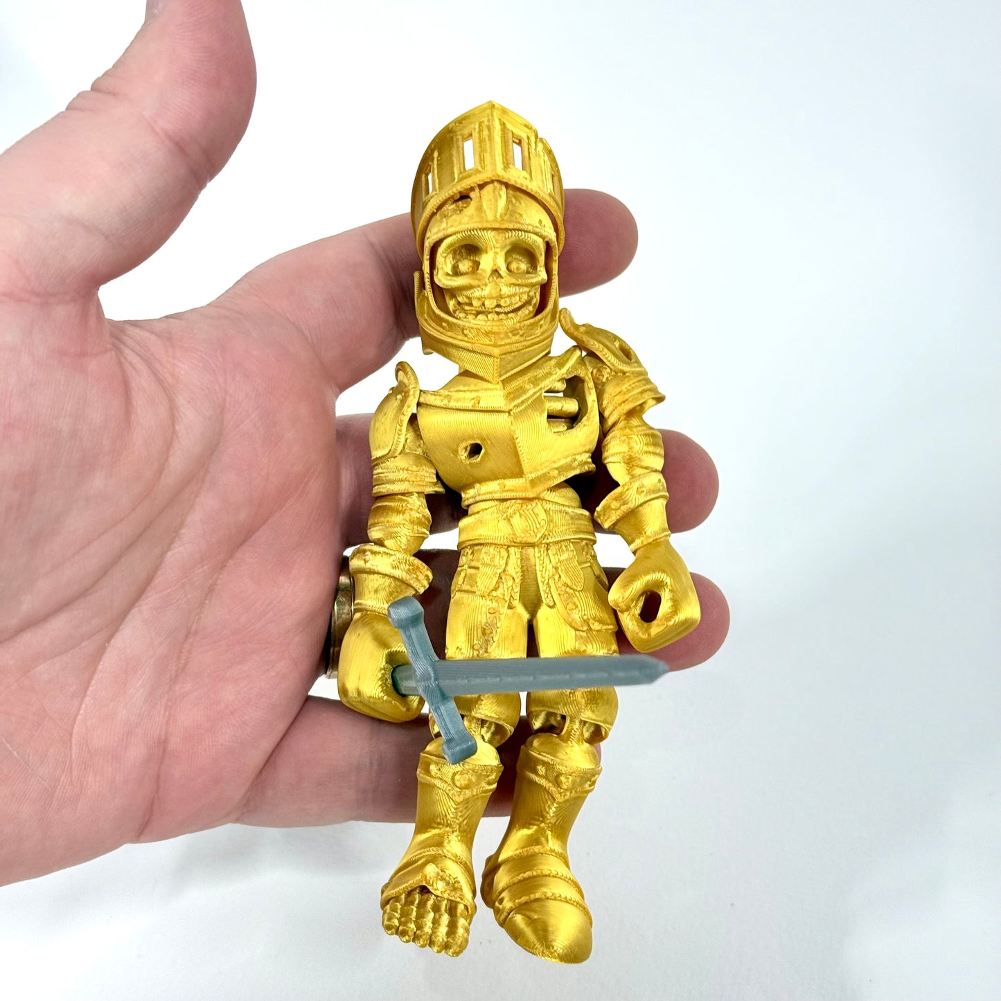 3D Printed Skeleton Knight | Articulating Figure with Sword