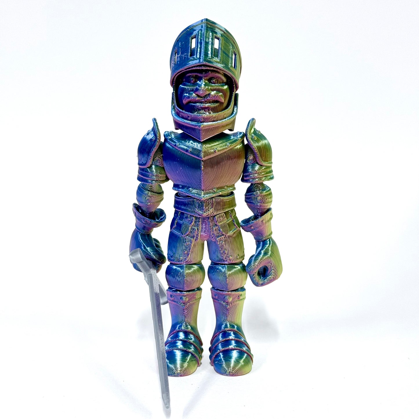 3D Printed Knight in Armour | Articulating Figure with Sword