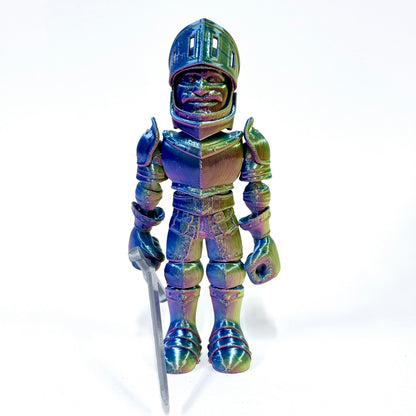 3D Printed Knight in Armour | Articulating Figure with Sword
