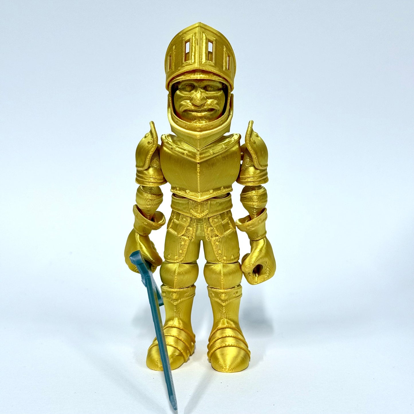 3D Printed Knight in Armour | Articulating Figure with Sword