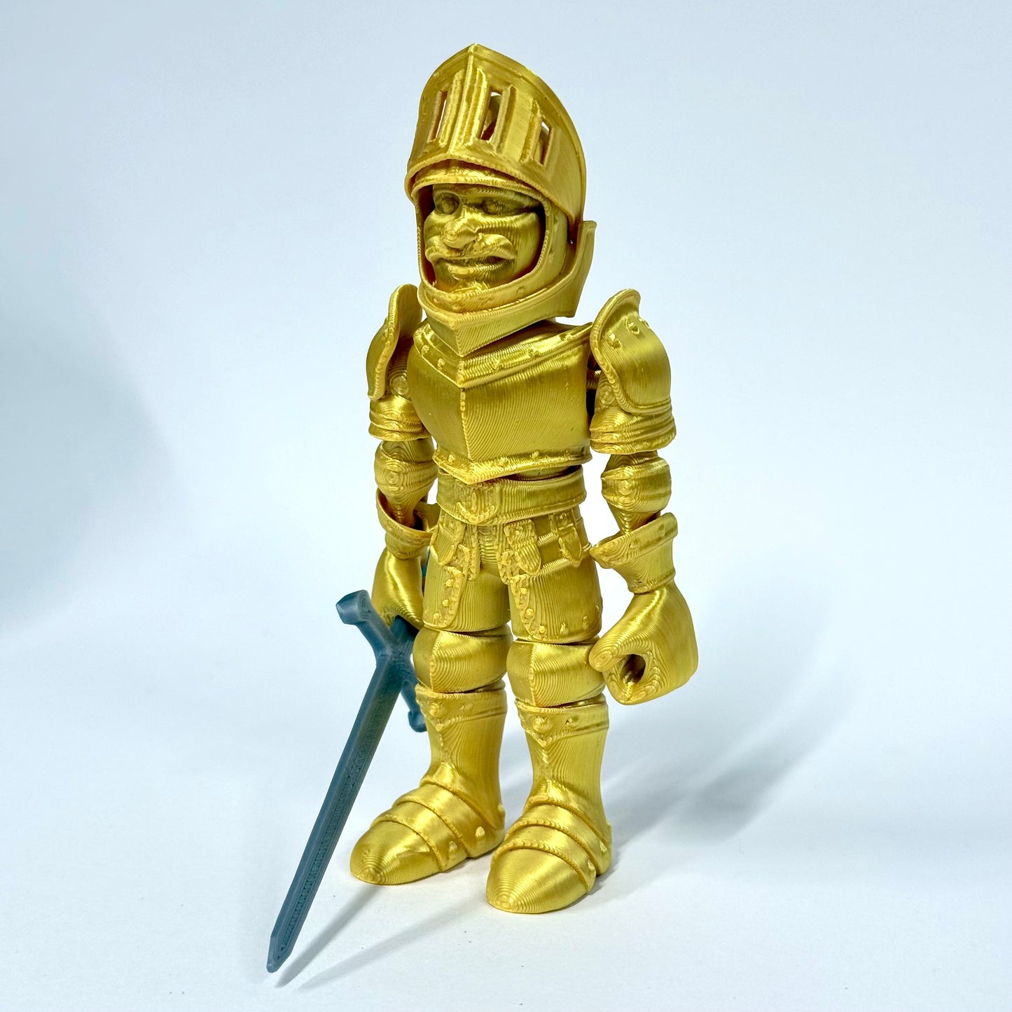3D Printed Knight in Armour | Articulating Figure with Sword