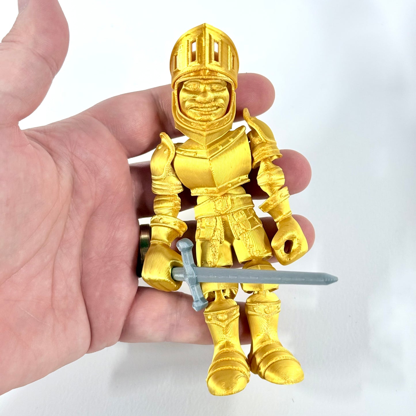 3D Printed Knight in Armour | Articulating Figure with Sword
