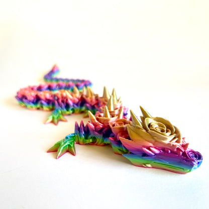 3D Printed Rose Dragon | Adult - 20.5 - 29 inches