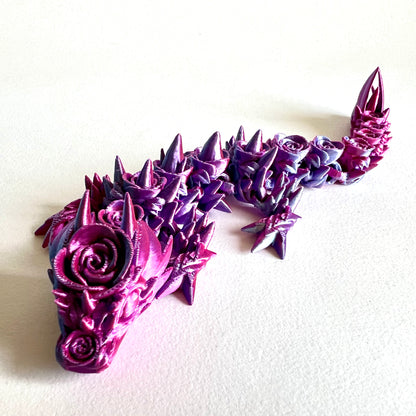 3D Printed Rose Dragon | Baby - 7 inches