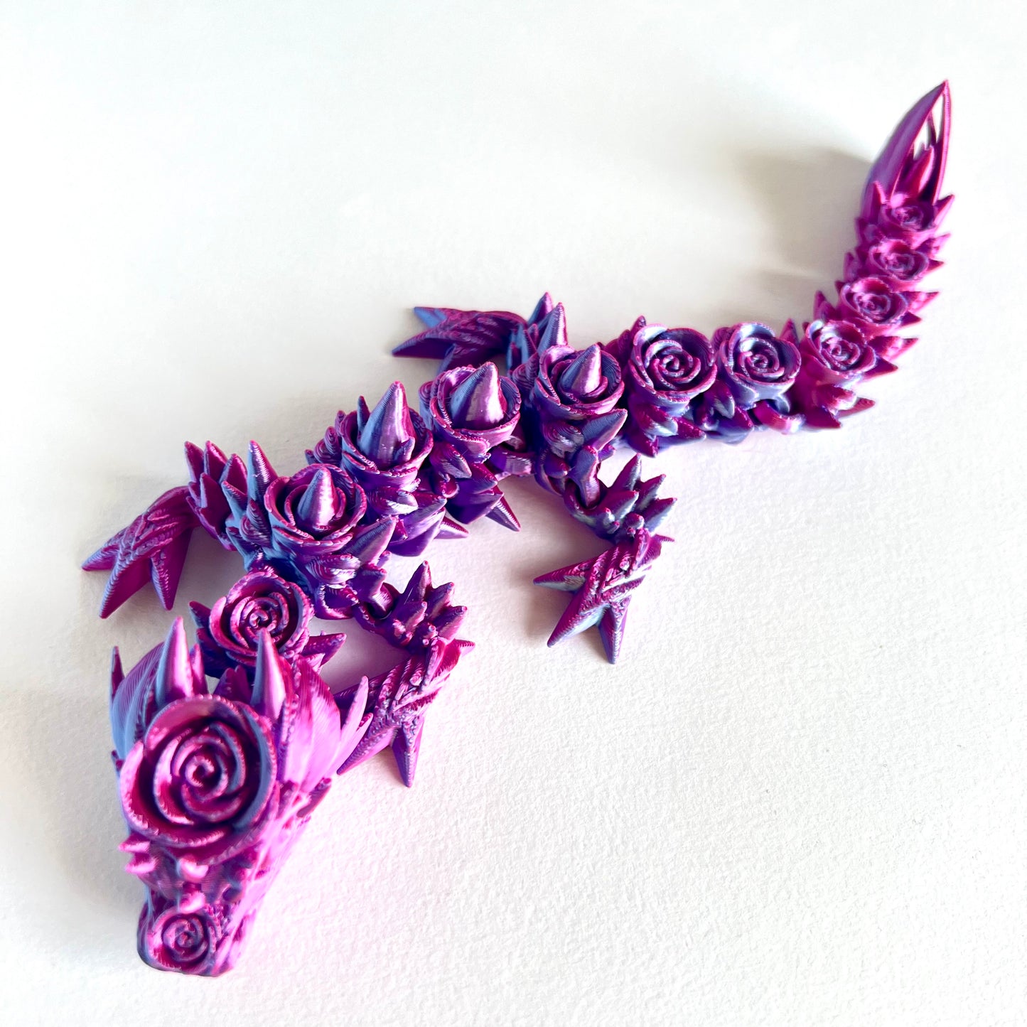 3D Printed Rose Dragon | Baby - 7 inches