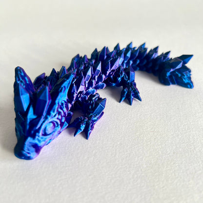 3D Printed Crystal Wolf Dragon | Baby - 6 inches