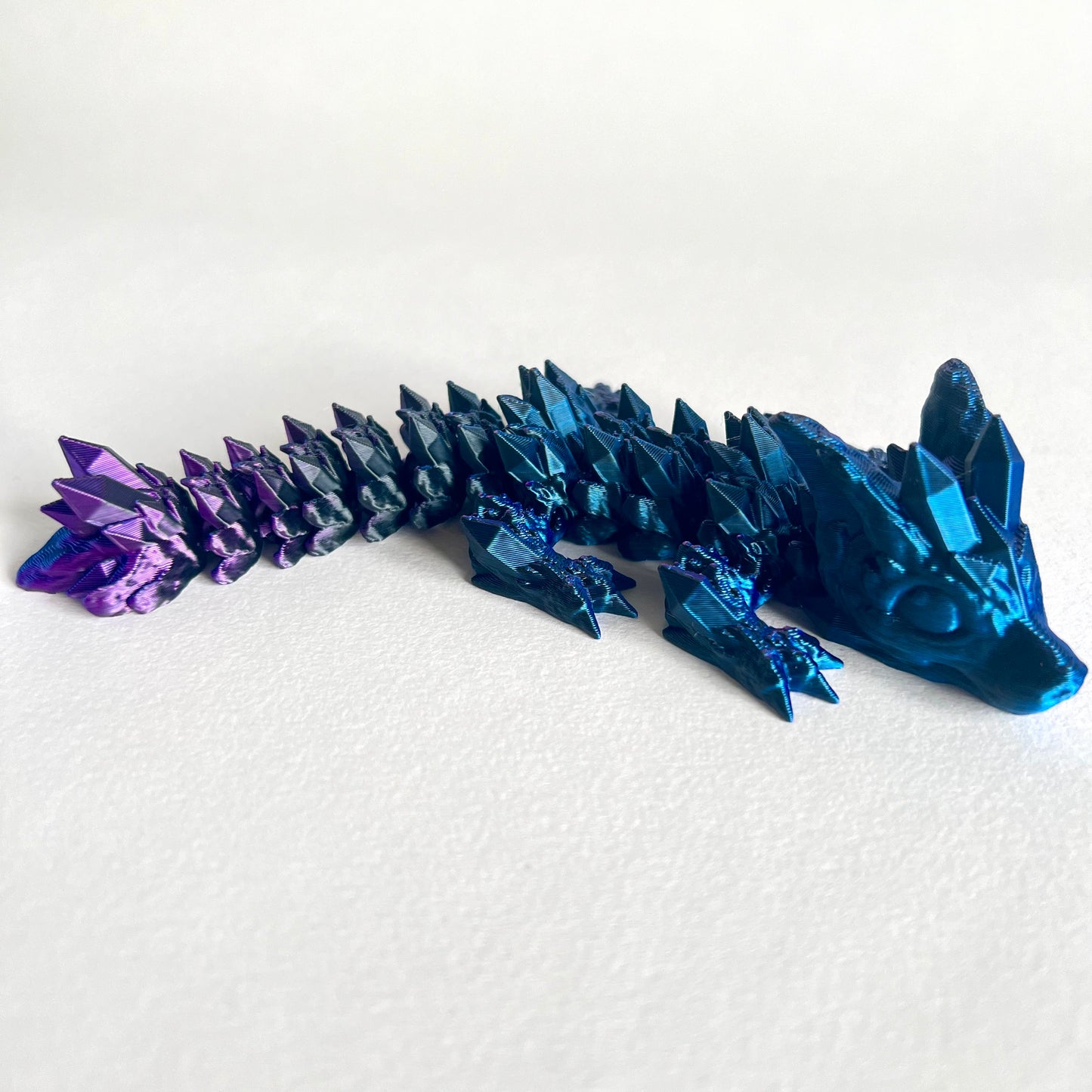 3D Printed Crystal Wolf Dragon | Baby - 6 inches