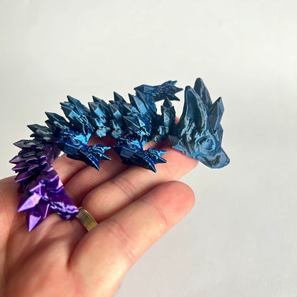 3D Printed Crystal Wolf Dragon | Baby - 6 inches