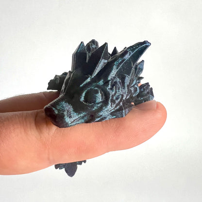 3D Printed Crystal Wolf Dragon | Baby - 6 inches