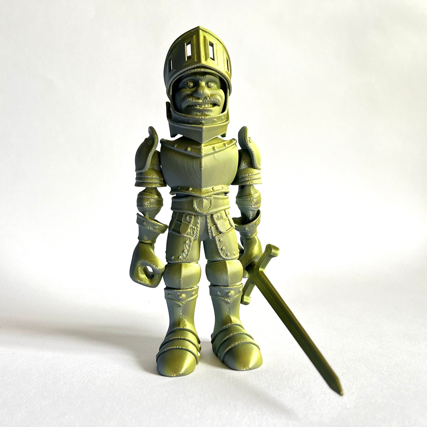 3D Printed Knight in Armour | Articulating Figure with Sword