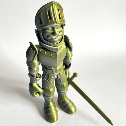 3D Printed Knight in Armour | Articulating Figure with Sword