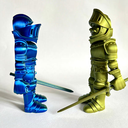 3D Printed Knight in Armour | Articulating Figure with Sword