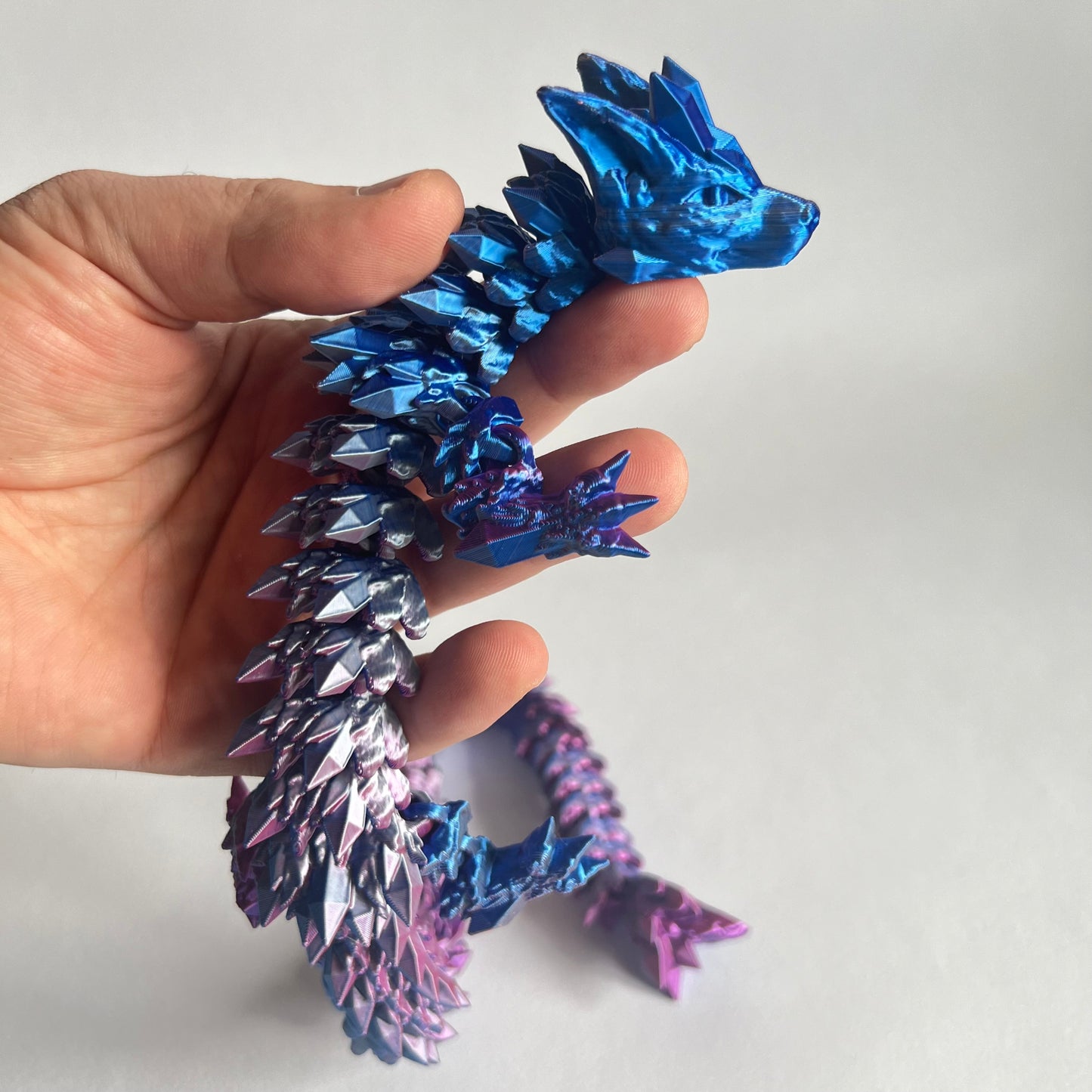 3D Printed Crystal Wolf Dragon | Adult - 18.5 - 25 inches