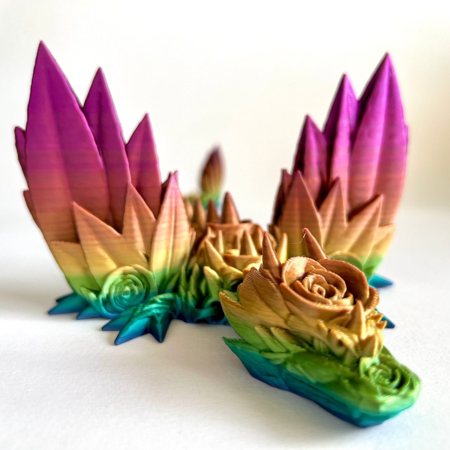 3D Printed Rose Wing Dragon | Adult - 14 - 19 inches