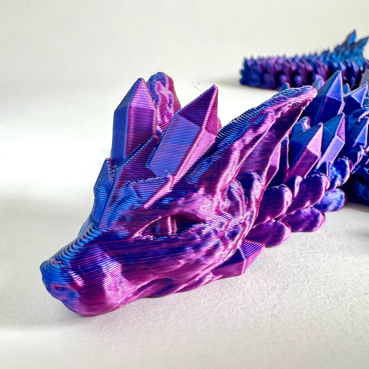 3D Printed Crystal Wolf Dragon | Adult - 18.5 - 25 inches