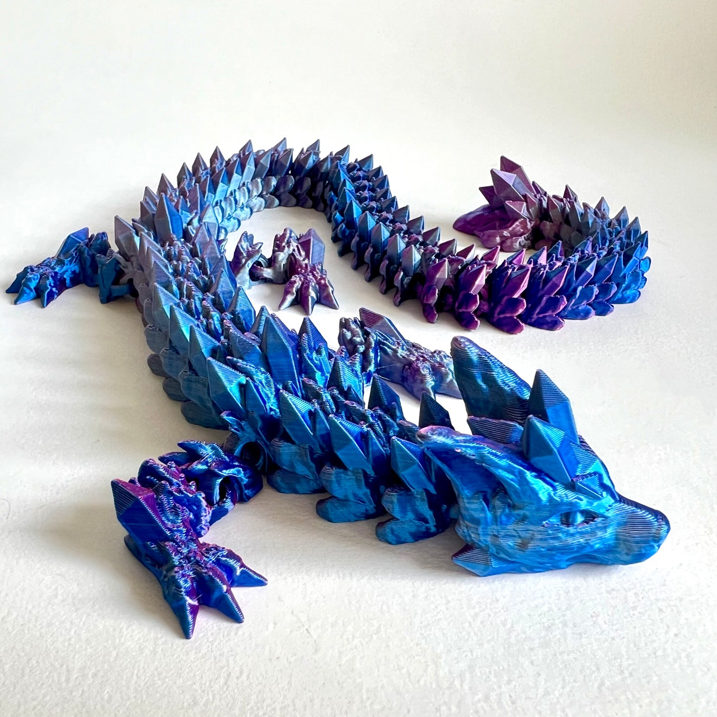 3D Printed Crystal Wolf Dragon | Adult - 18.5 - 25 inches