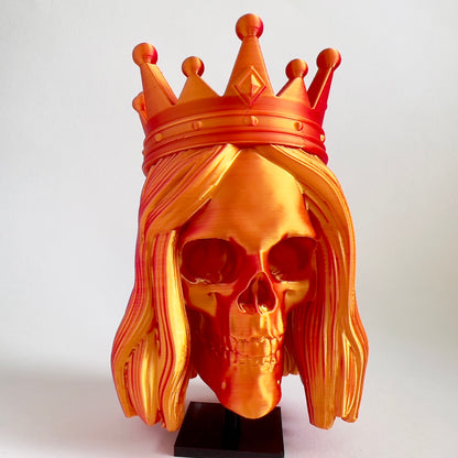 Queen Skull | 3D Printed Home Decor - Small