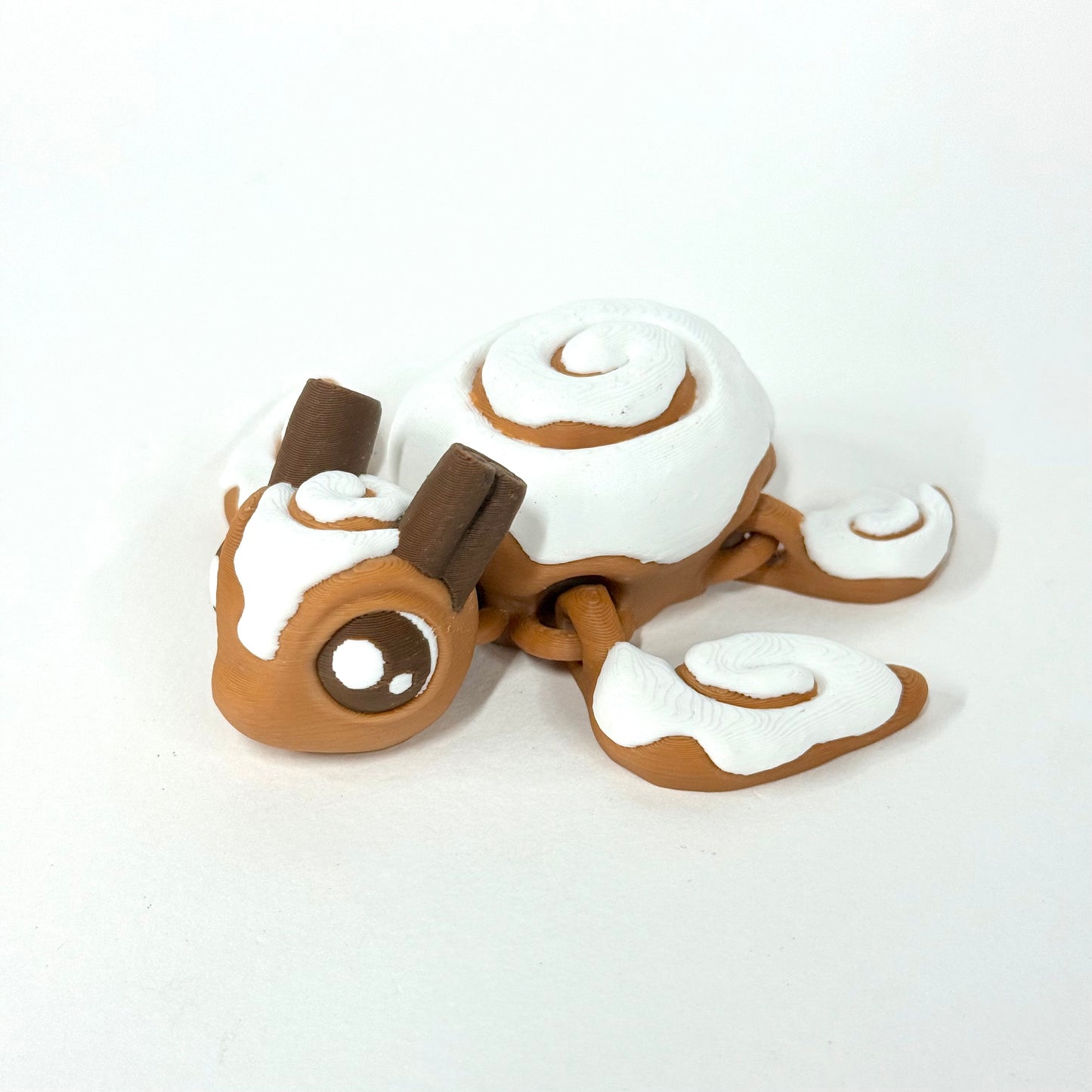 Cinnaswirl Turtle – Articulated 3D Printed Fidget Toy
