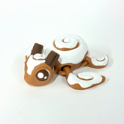 Cinnaswirl Turtle – Articulated 3D Printed Fidget Toy