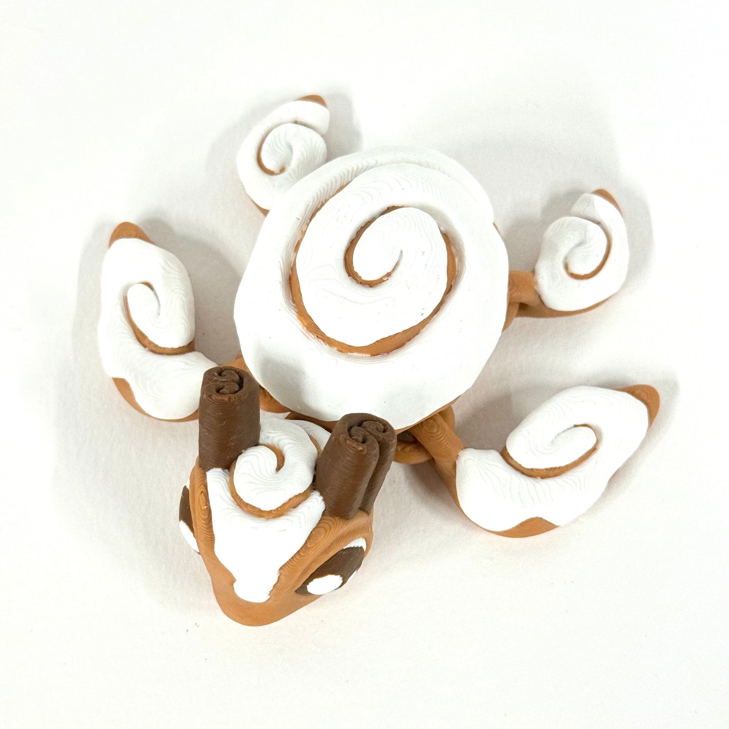 Cinnaswirl Turtle – Articulated 3D Printed Fidget Toy