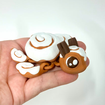Cinnaswirl Turtle – Articulated 3D Printed Fidget Toy