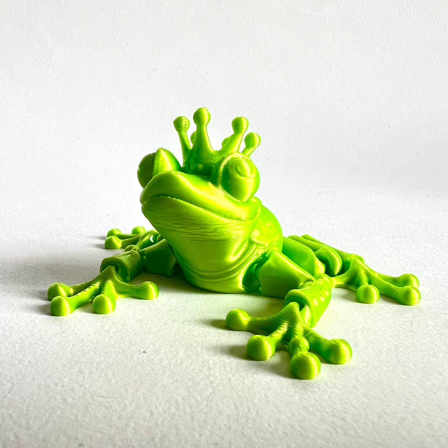 3D Printed Flexi Frog Prince | Tiny - 3.5 inches