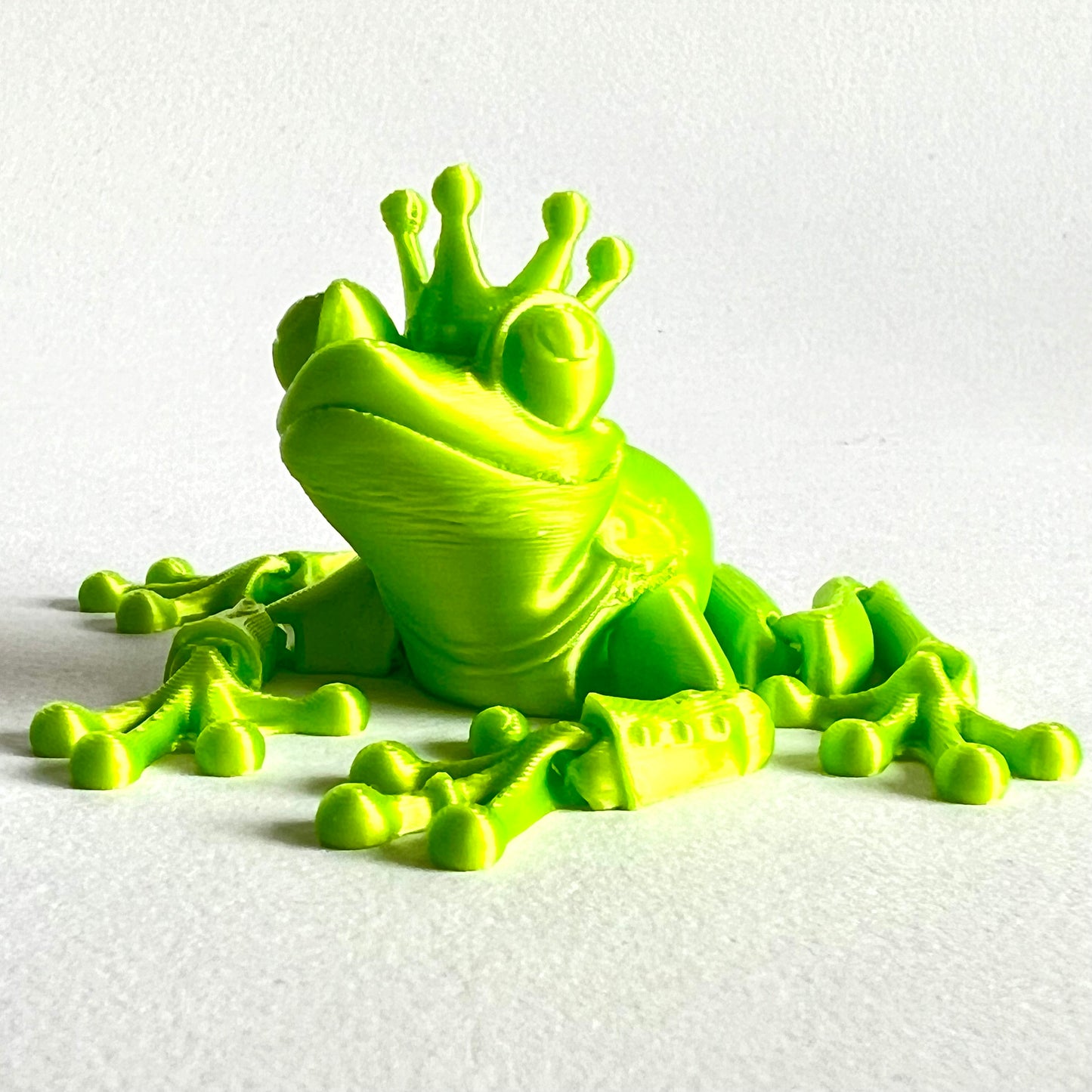 3D Printed Flexi Frog Prince | Tiny - 3.5 inches