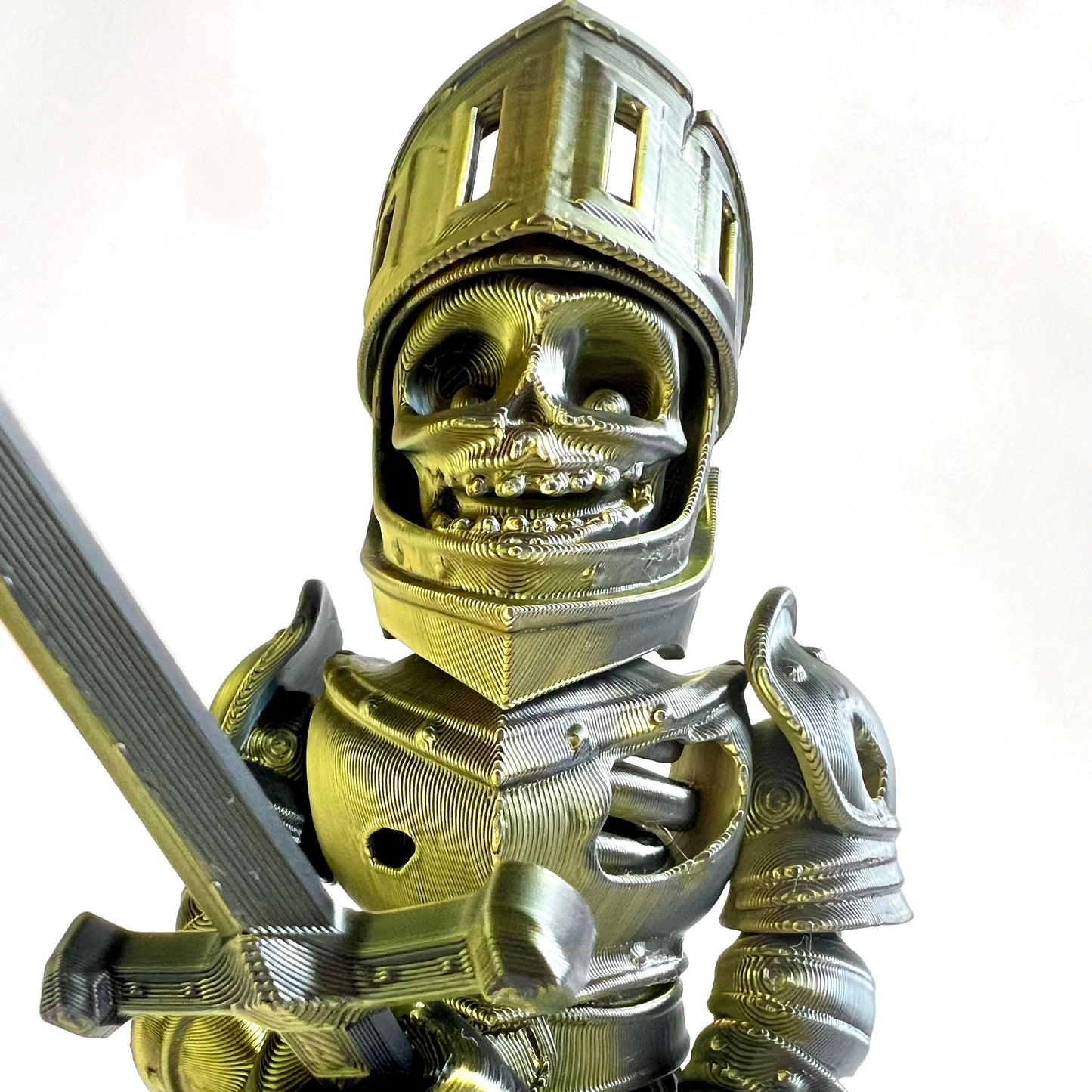 3D Printed Skeleton Knight | Articulating Figure with Sword