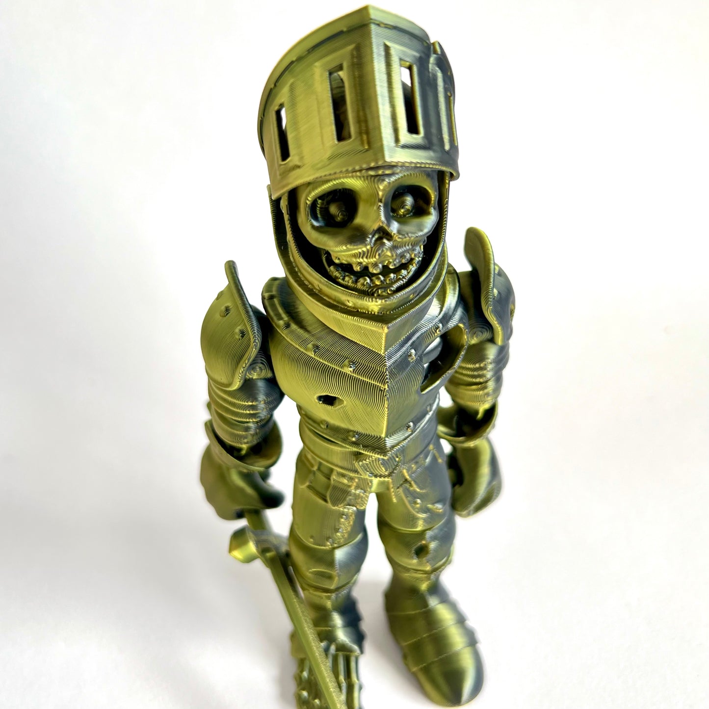 3D Printed Skeleton Knight | Articulating Figure with Sword