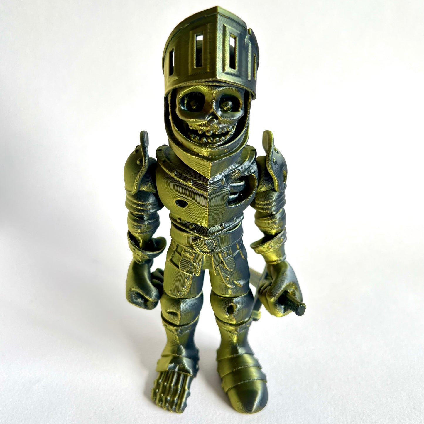 3D Printed Skeleton Knight | Articulating Figure with Sword