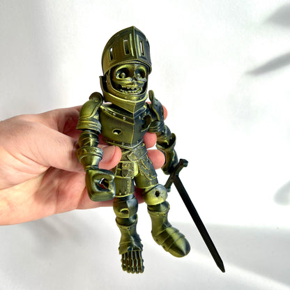 3D Printed Skeleton Knight | Articulating Figure with Sword