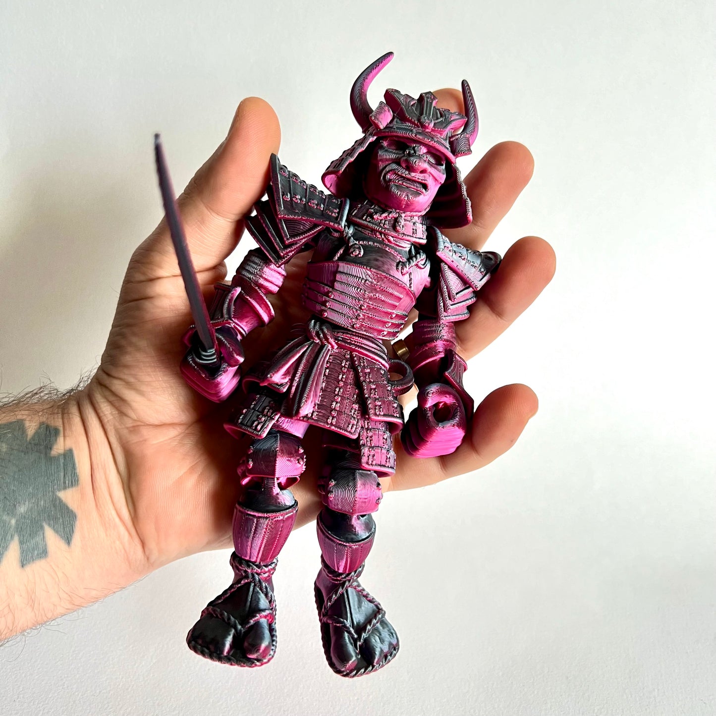 3D Printed Samurai Warrior | Articulating Figure with Katana