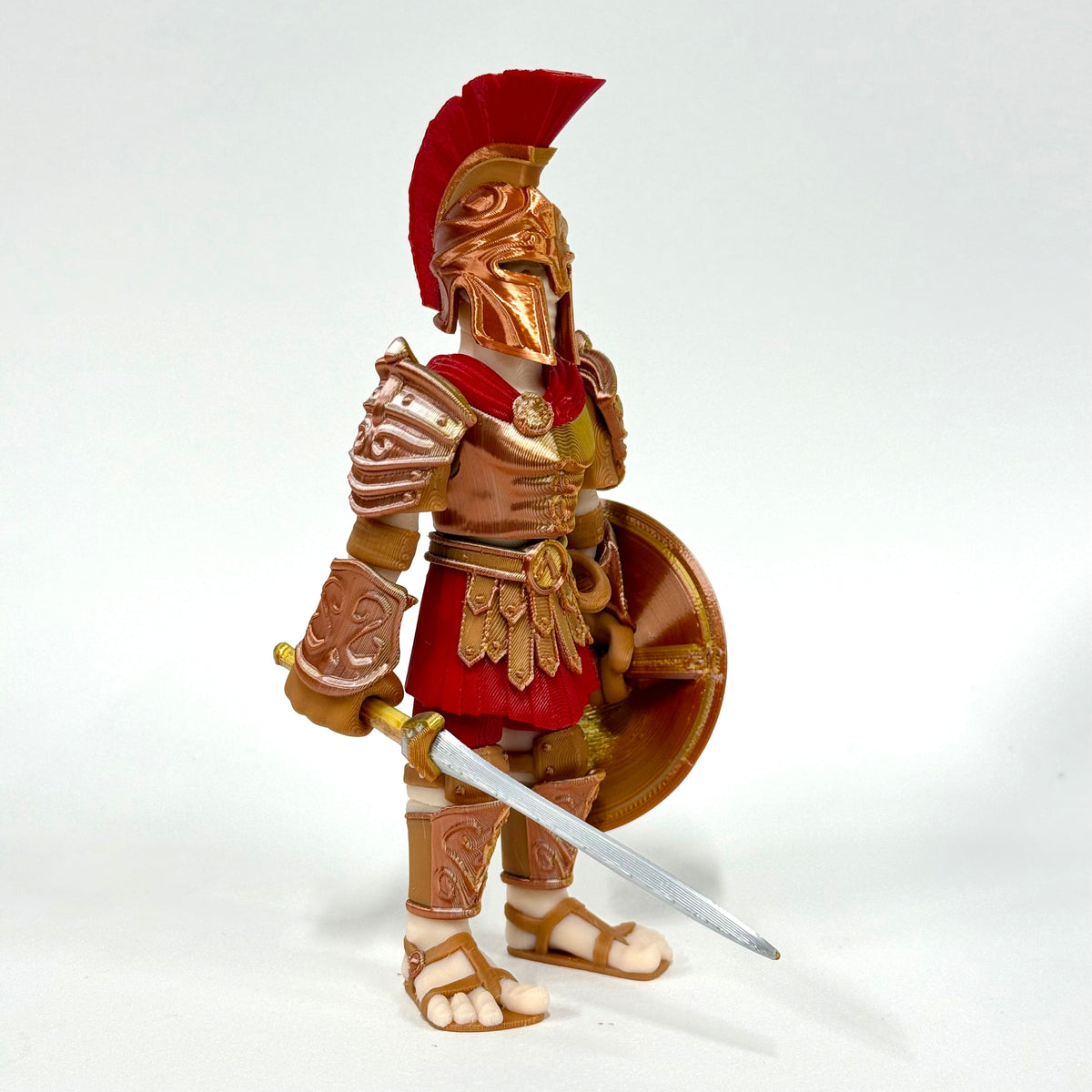 Spartan Champion articulated display figure from another angle – Iubi Design 3D