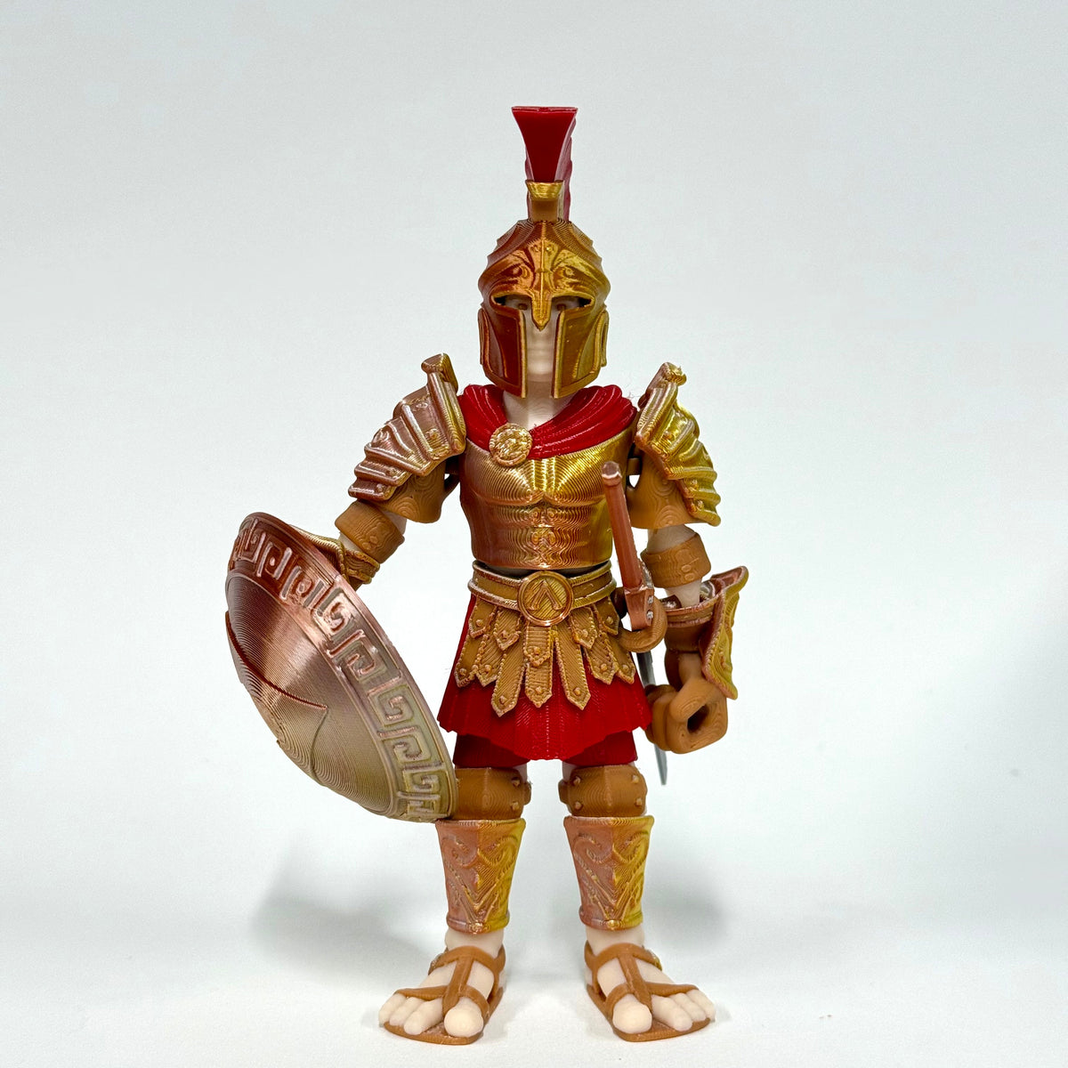 Spartan Champion figure photographed from another angle – Iubi Design 3D