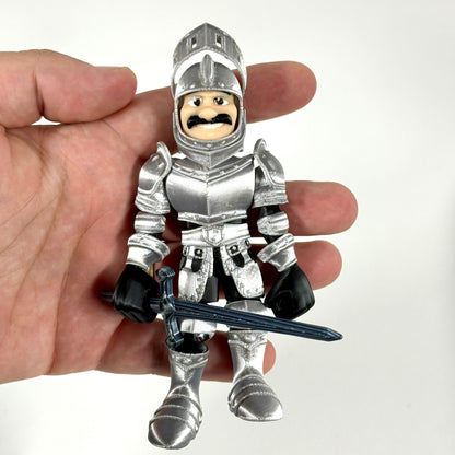 Knight in Armour 3D printed collectible shown in hand for scale – Iubi Design 3D